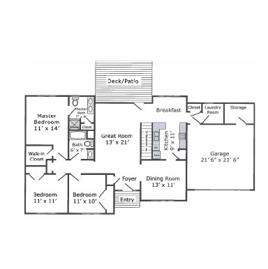 Cottage floor plan A | Presbyterian Village Austell
